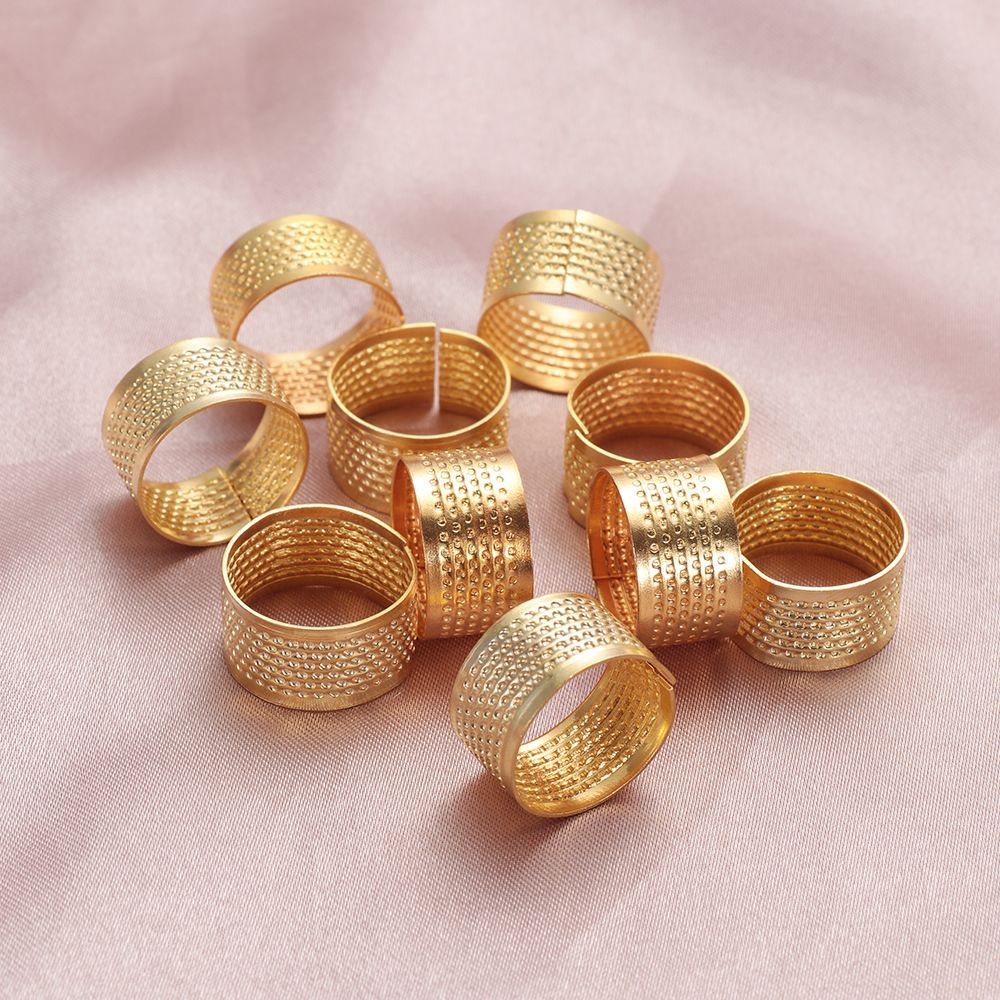 Sewing Thimble Metal - Nähzubehör Vintage Gold DIY Handwerk Metall-Nadelring