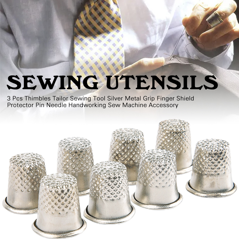 Sewing Thimble Metal - 3Pcs Fingerhut Metall Nähen Fingerhüte Hand-arbeits