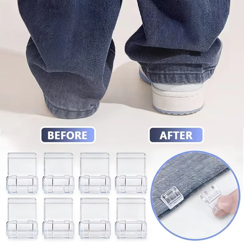 Sewing Technology - 1–10 Stück unsichtbare Beinkurzungsclips, rutschfeste Hosenkantenclips,