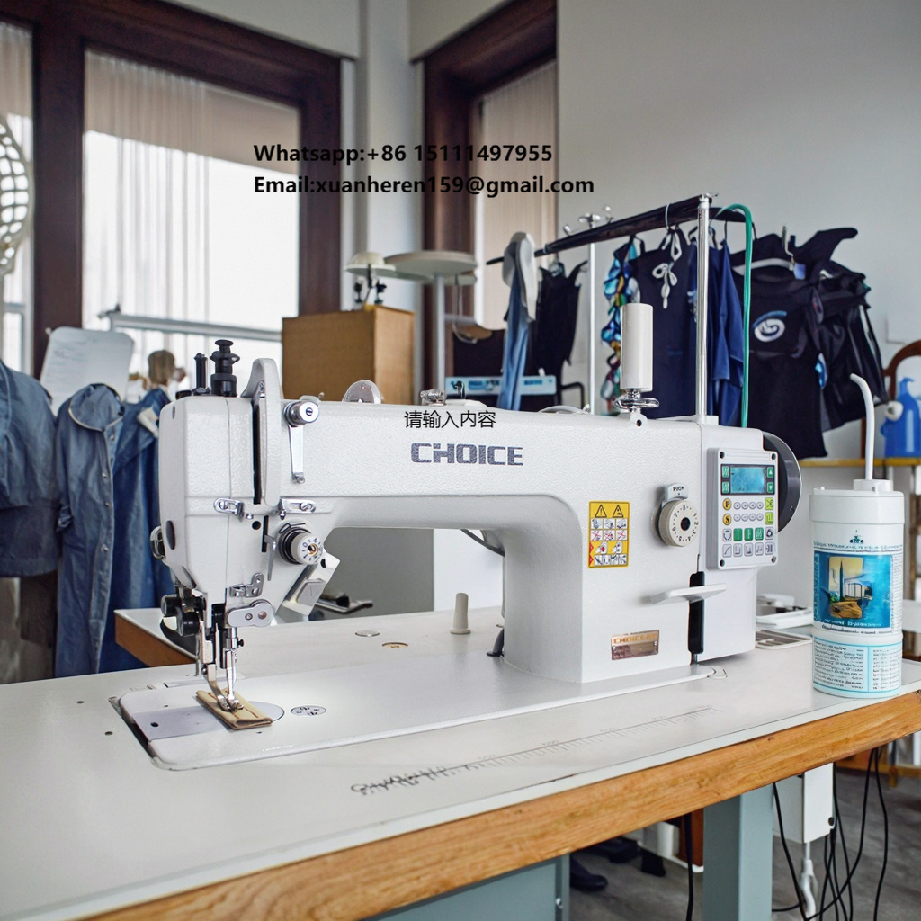 Sewing Industry - Golden Choice GC-0303-D4 Hochgeschwindigkeits-Industrienähmaschine Doppelnadel-Steppstich Automatisch