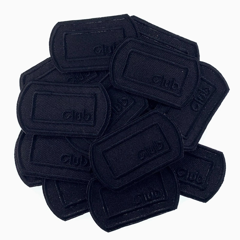 Velcro Sew On - 5 Stück schwarze Aufnäher für Kleidung,