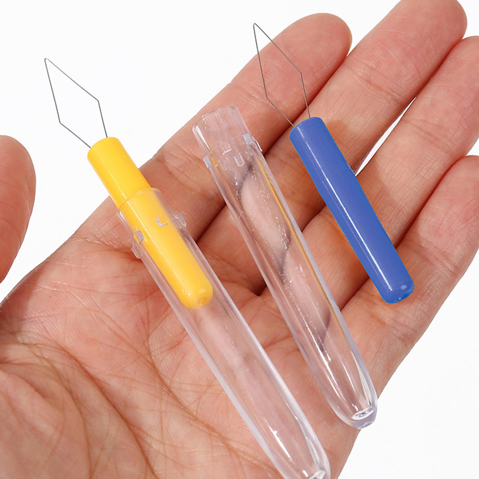 Needle Threader Tool - 3-teiliges Nadel-Einfädelgerät, tragbar, zum Nähen, handgefertigt,