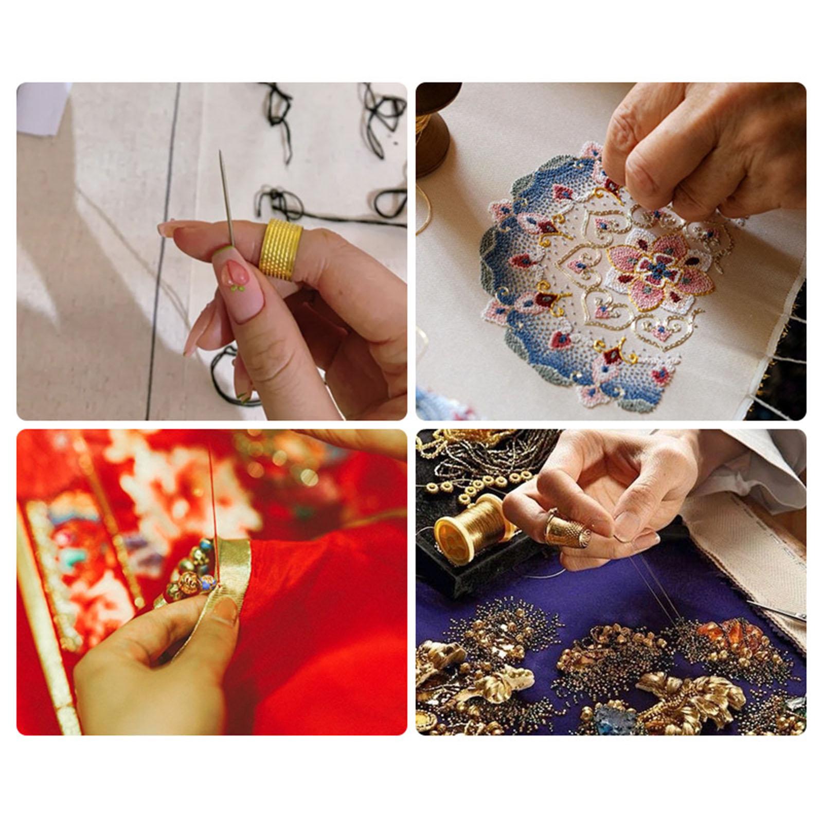 Sewing Thimble Metal - Antiker Metall-Nähfingerhut für Quilten und Stickerei