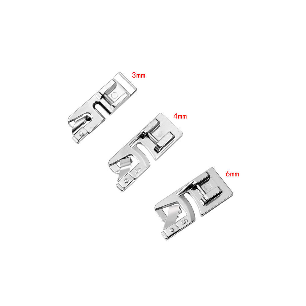 Rolled Hem Foot - 1 Set Nähmaschinen-Nähfuß-Zubehör für Rollsaumung, Saumgrößen