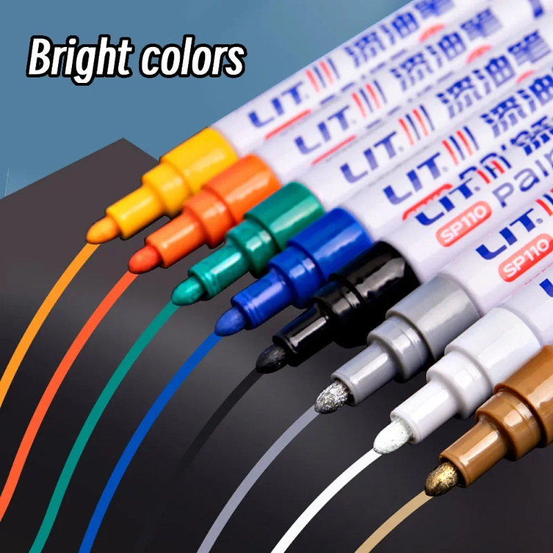 Fabric Marking Pen - 3mm Farbige Permanentmarker in 12 Farben,