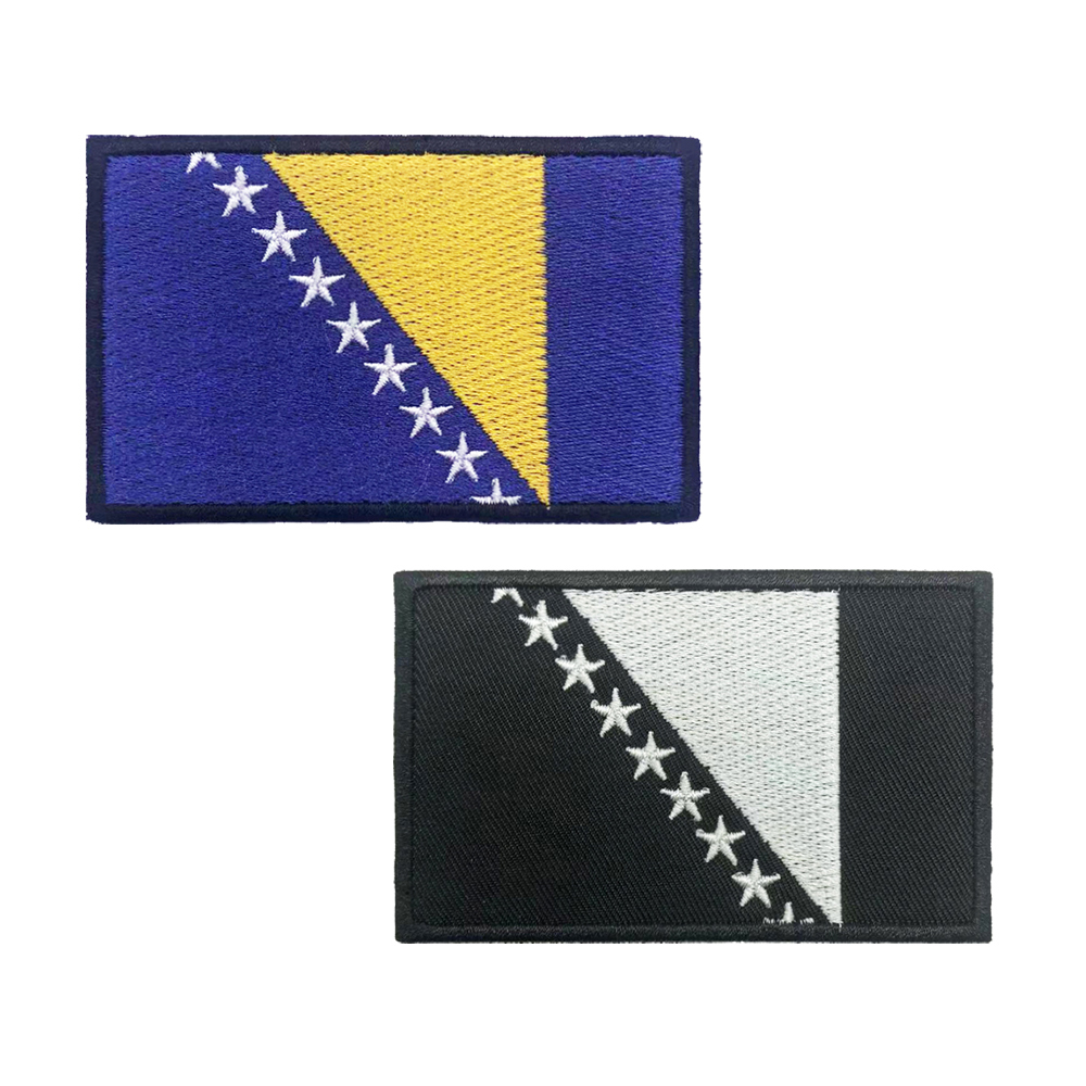 Velcro Sew On - 1 x Flagge von Bosnien und