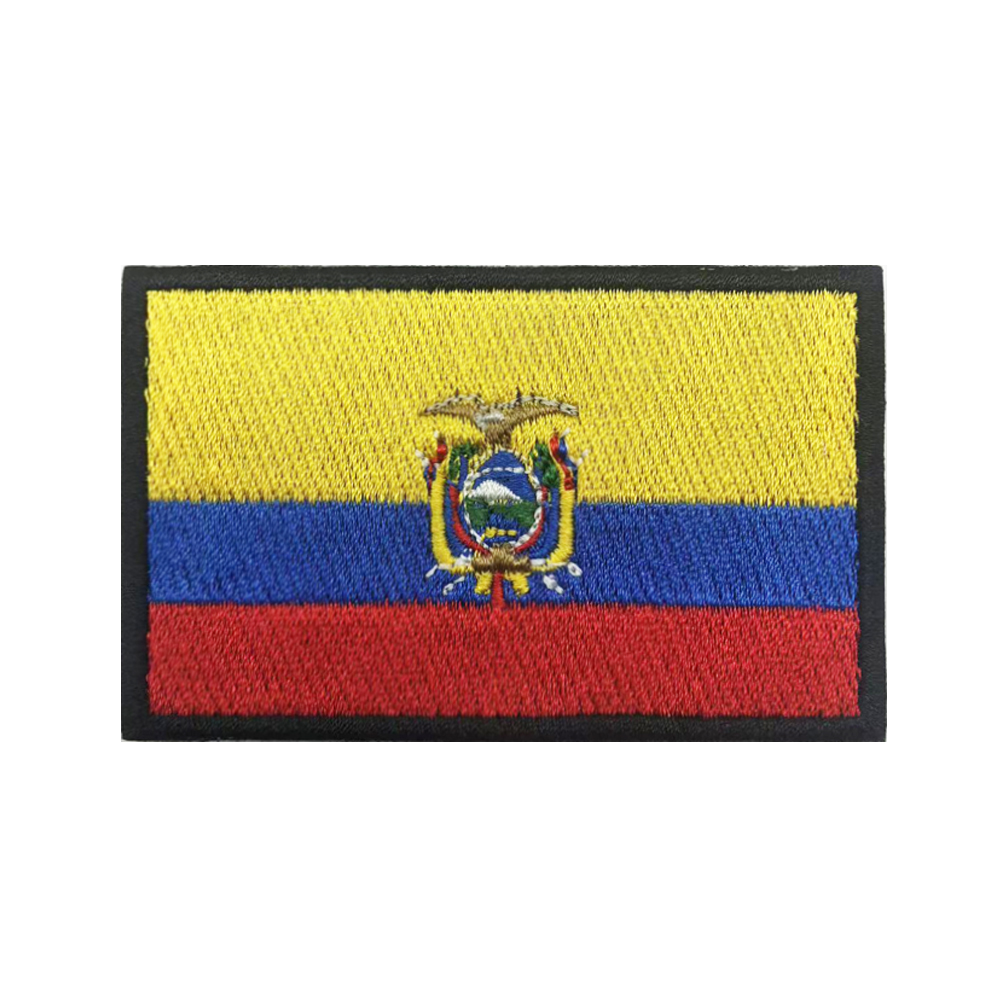 Velcro Sew On - 1 STÜCK Ecuadorianische Flagge Ecuador Patch