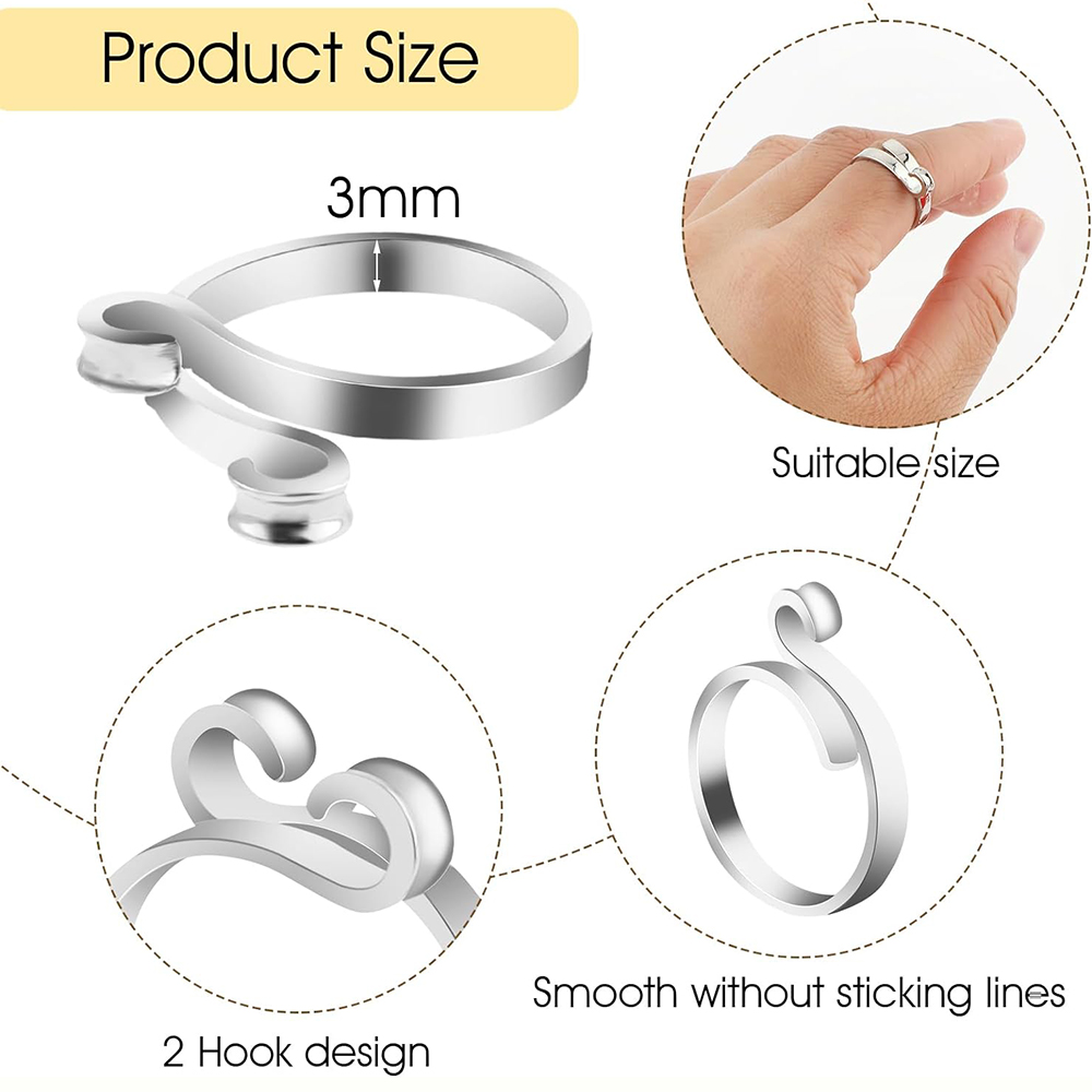 Stricken Häkeln Schleife Ringe – Sewing Thimble Metal Bewertung und Preis