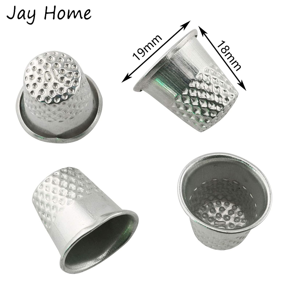 5/10Pcs Silber Nähen Fingerhüt – Sewing Thimble Metal Bewertung und Preis