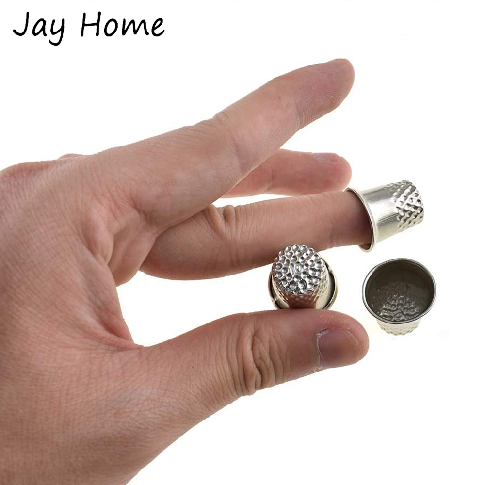 5/10Pcs Silber Nähen Fingerhüt – Sewing Thimble Metal Bewertung und Preis