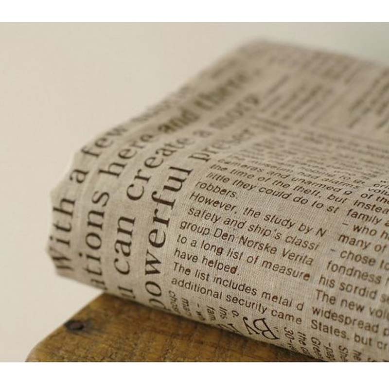 50x150cm Retro Zeitung Brief G – Sewing Tweed Fabric Bewertung und Preis