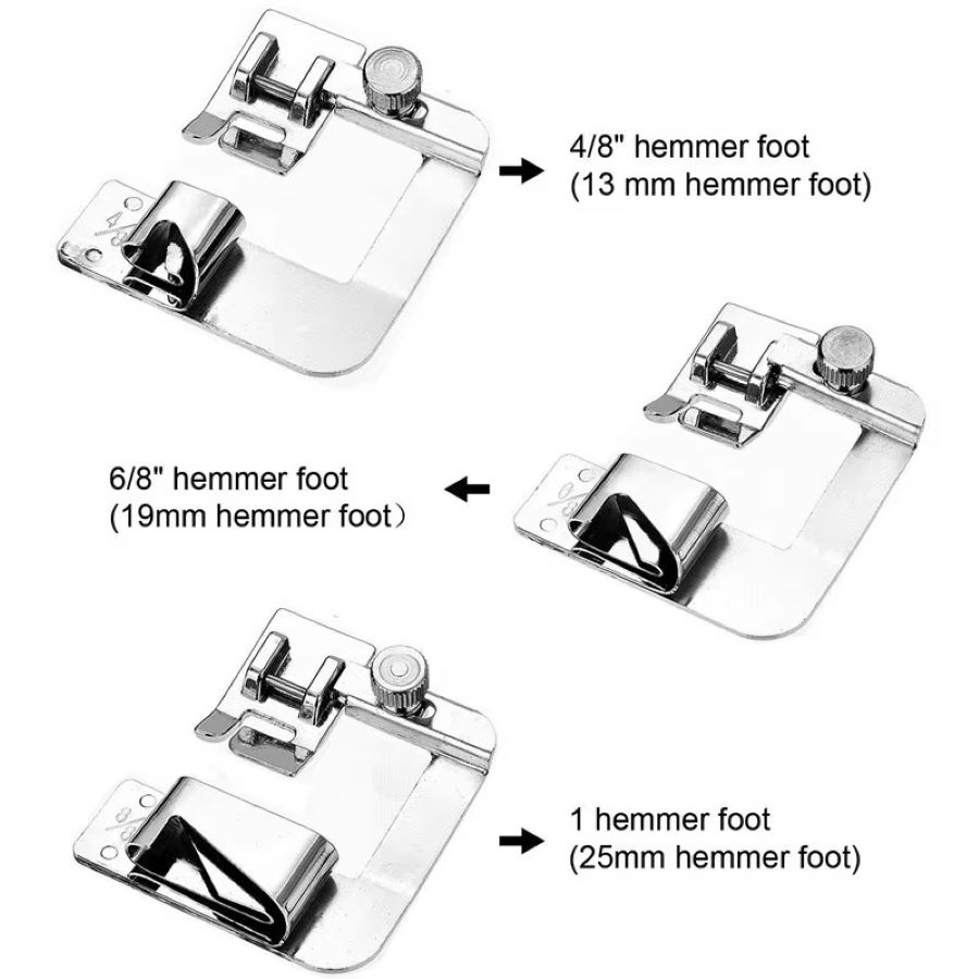 1-3 Stück 13/19/25mm Nähmaschi – Rolled Hem Foot Bewertung und Preis