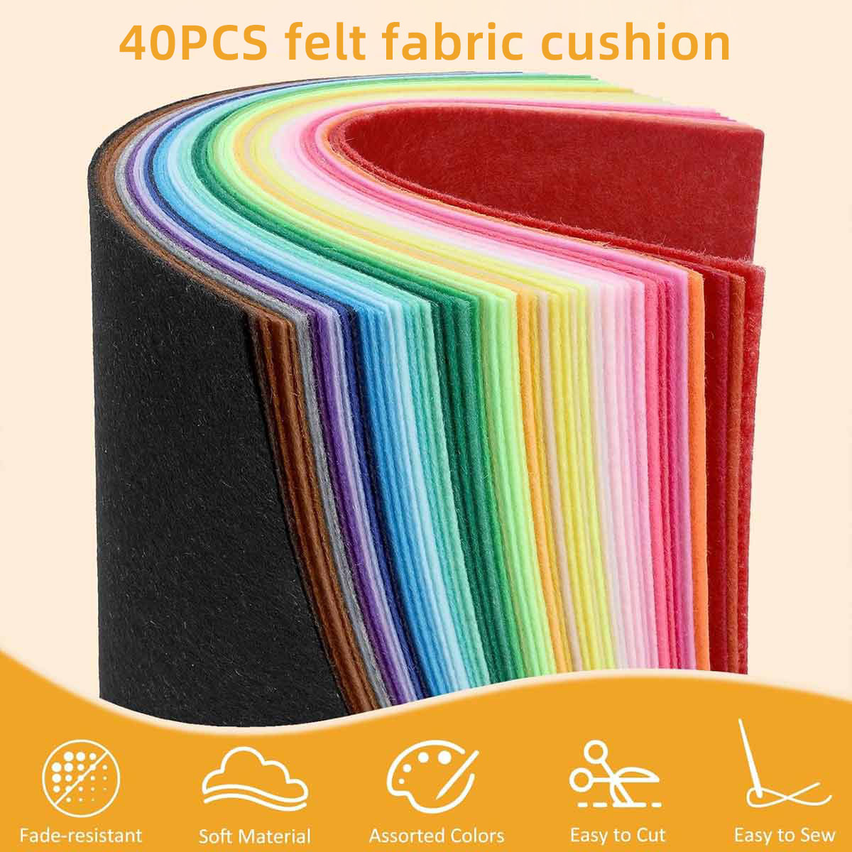 40 Stück Filzstoff, farbige Fi – Fabric Softener Sheet Bewertung und Preis