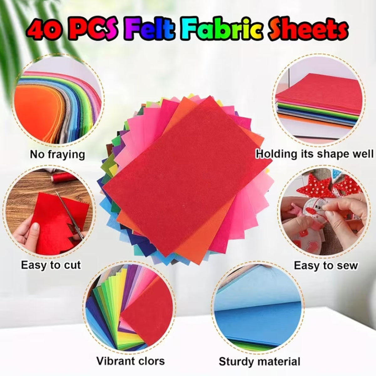 40 Stück Filzstoff, farbige Fi – Fabric Softener Sheet Bewertung und Preis