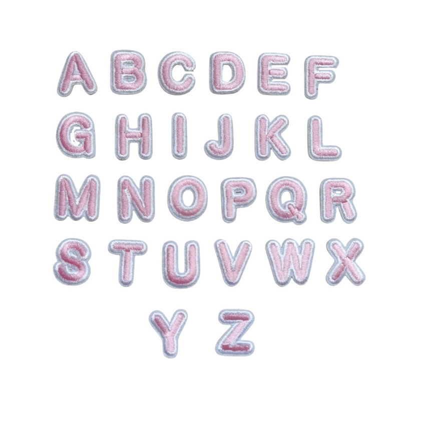 2 cm hohe, rosa Alphabet-Stick – Sewing Id Bewertung und Preis