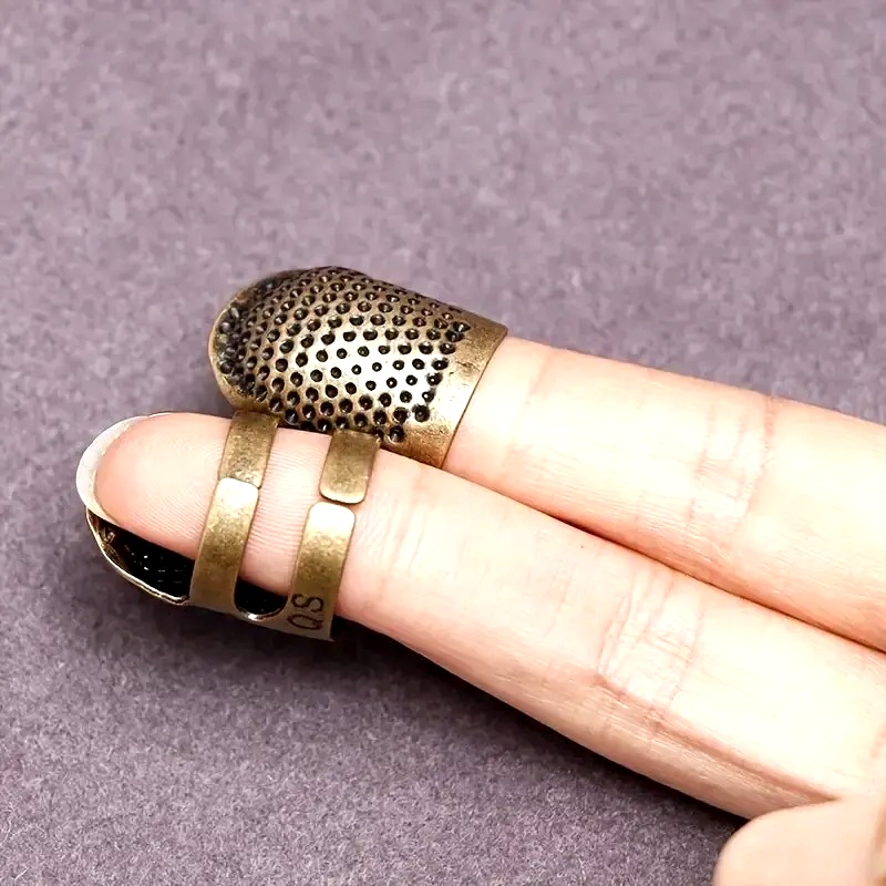 Verstellbarer Vintage-Nähfinge – Sewing Thimble Metal Bewertung und Preis