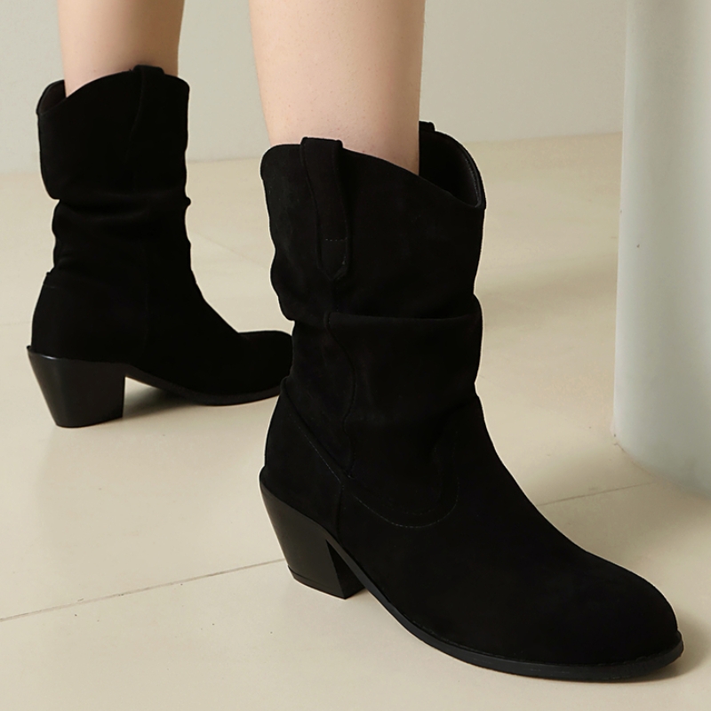 Plissierte Stiefeletten für Da – Sewing Fleece Bewertung und Preis