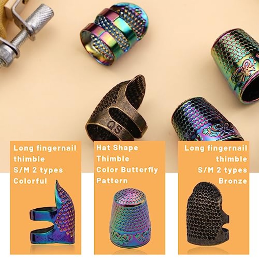 Fingerhüte zum Handnähen, 6 St – Sewing Thimble Metal Bewertung und Preis