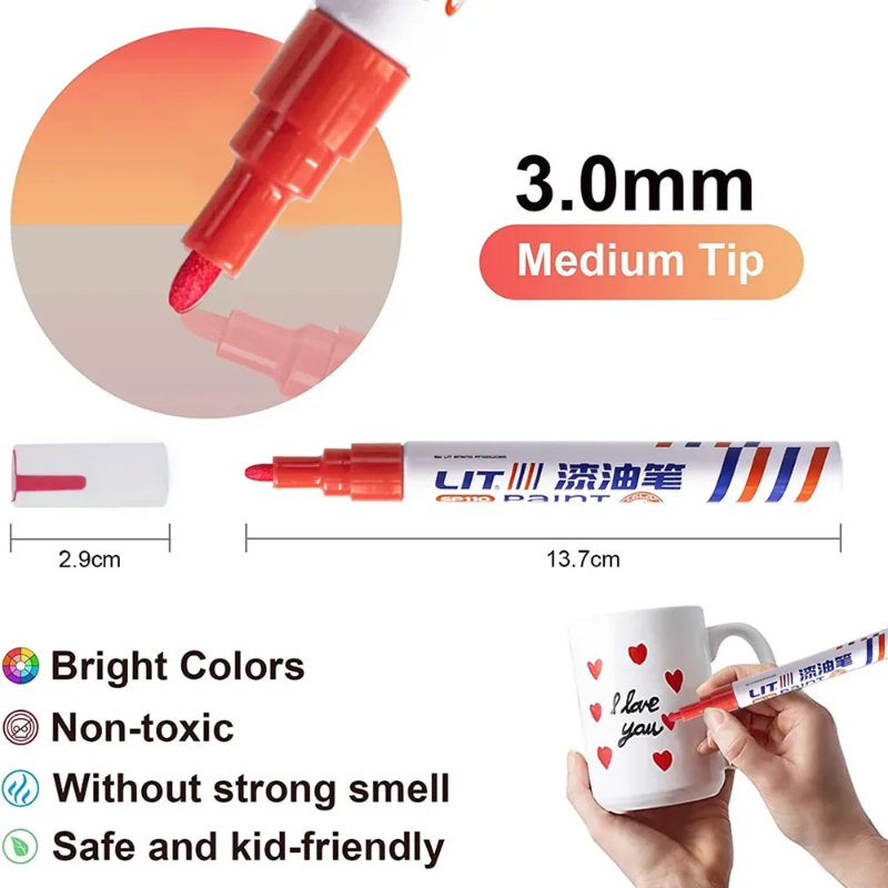 3mm Farbige Permanentmarker in – Fabric Marking Pen Bewertung und Preis