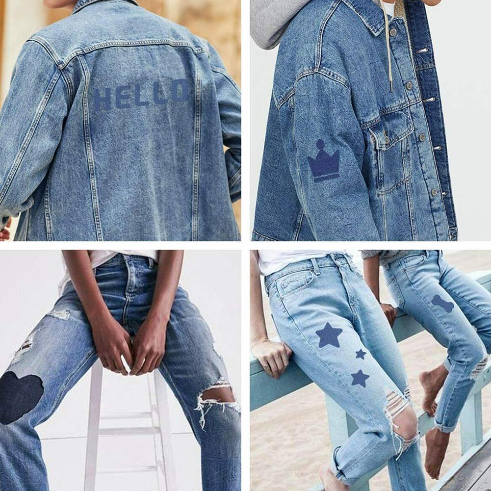 20Pcs Denim Cut Stück Eisen Au – Velcro Sew On Bewertung und Preis