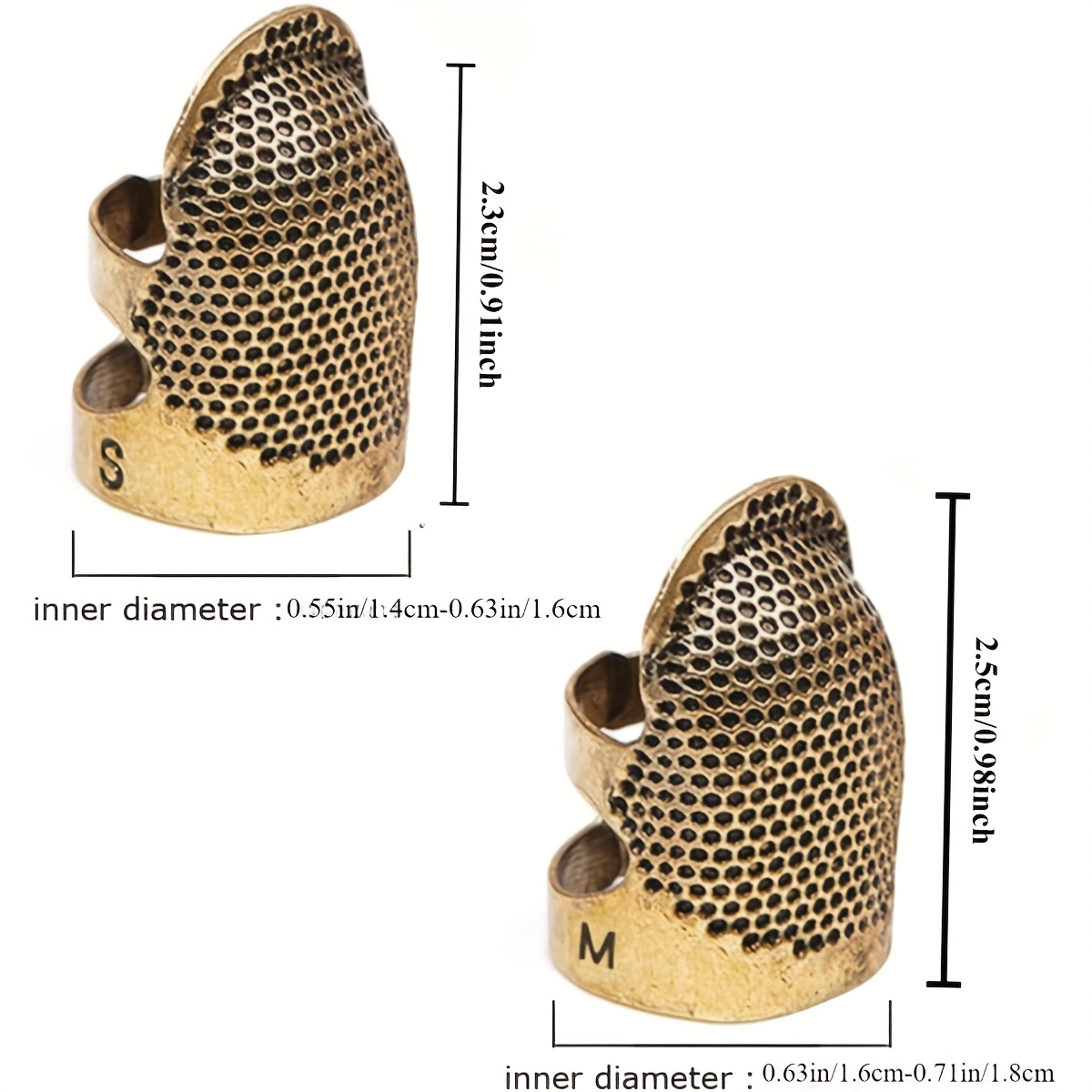 4 Stück Näh-Fingerschutz, Vers – Sewing Thimble Metal Bewertung und Preis