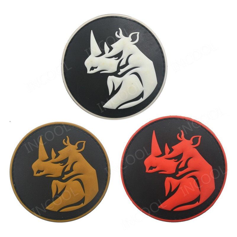 Nashorn Kopf PVC Patch taktisc – Velcro Sew On Bewertung und Preis